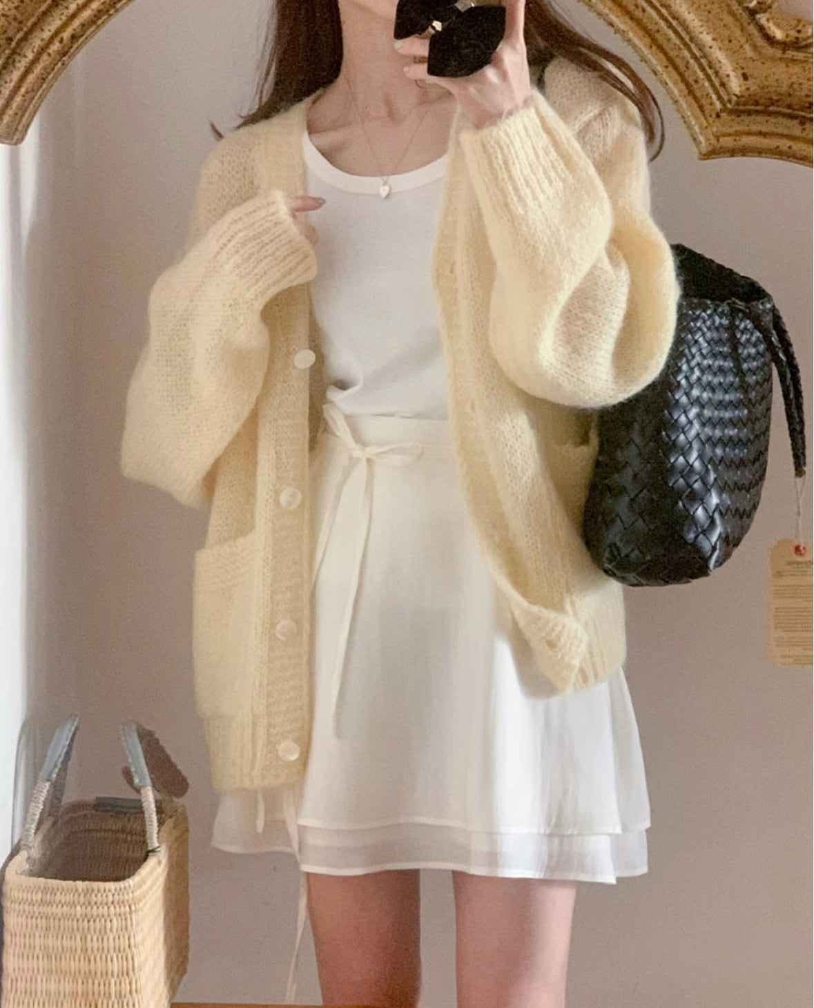 Spring mini skirt