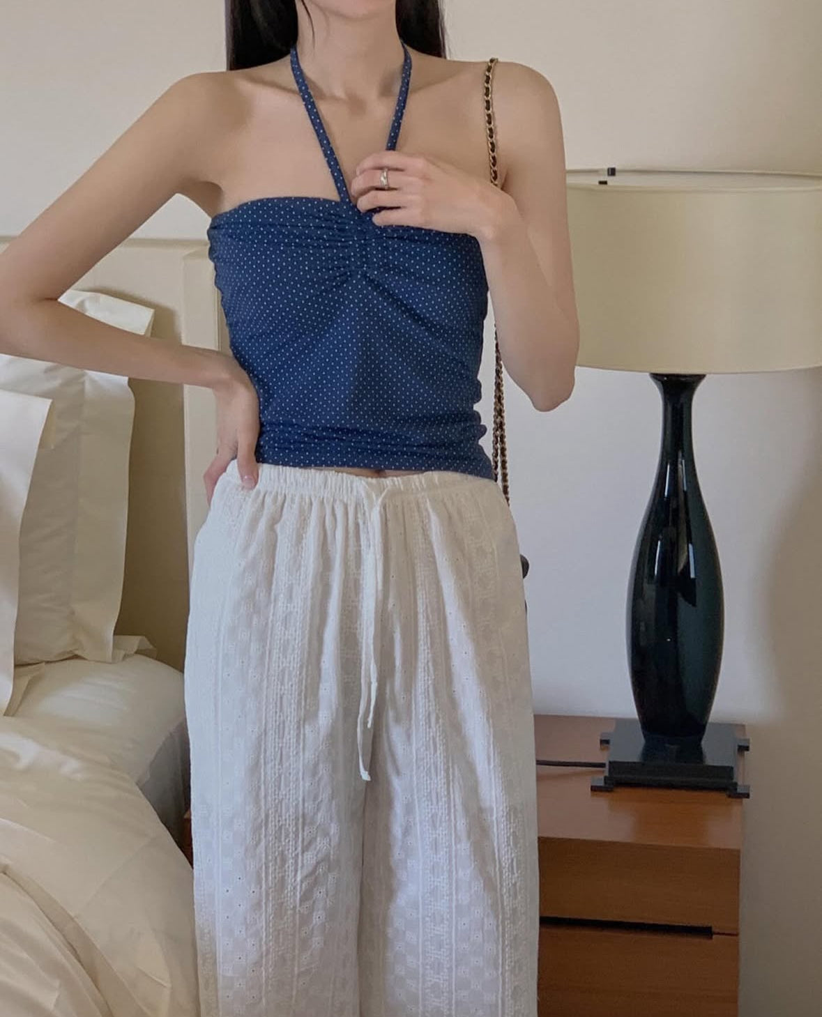Dot 2 way bustier(3 colors)