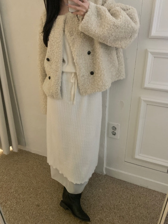 Snow flower skirt(2 colors)