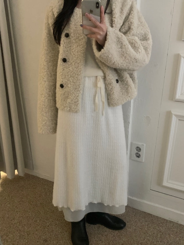 Snow flower skirt(2 colors)