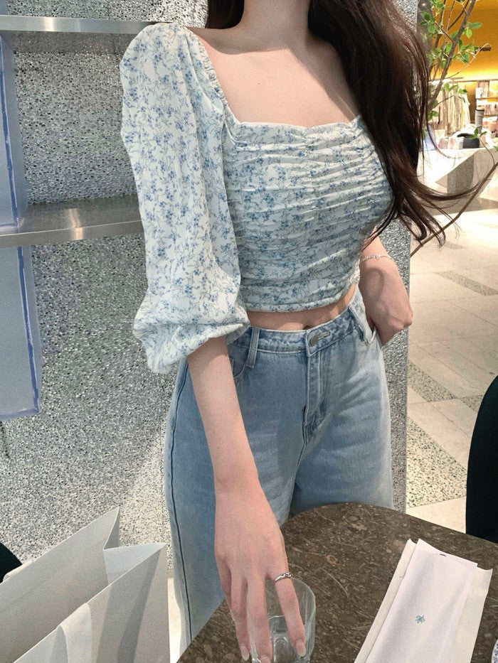 Lily shirring blouse
