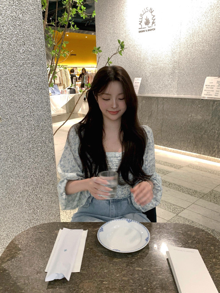 Lily shirring blouse