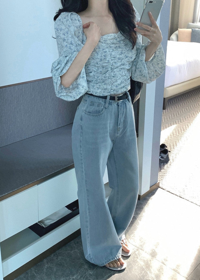 Lily shirring blouse