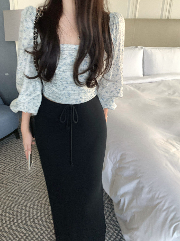 Lily shirring blouse