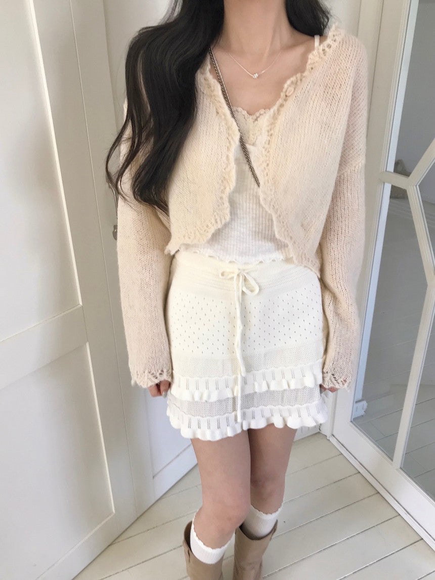Fluffy cardigan