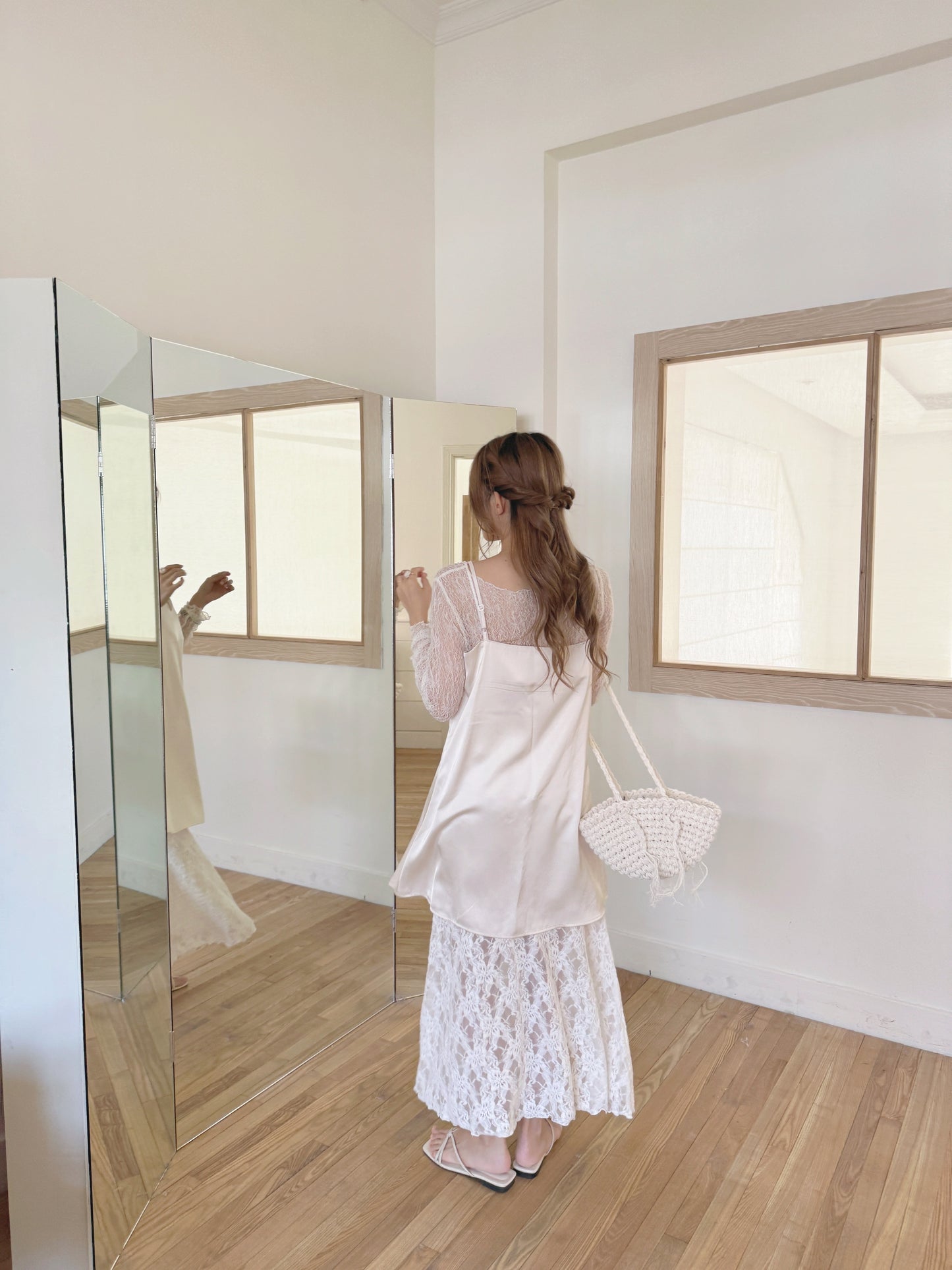 Lace banding skirt（new version)