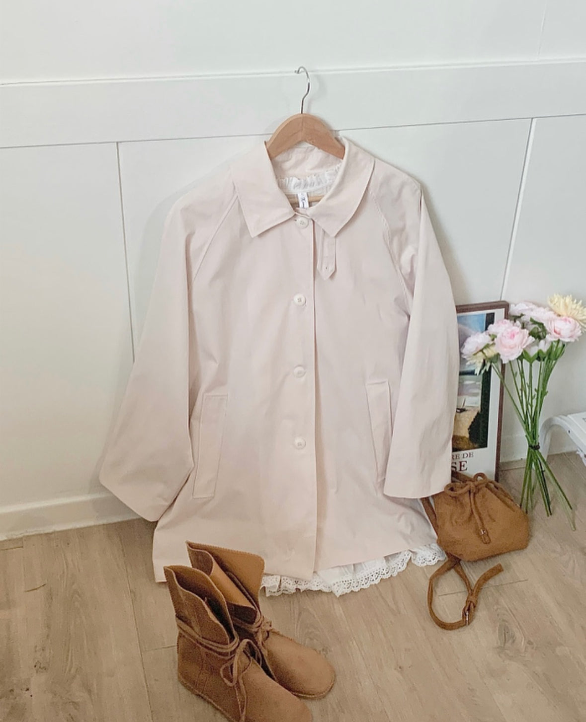 Primrose half trench coat