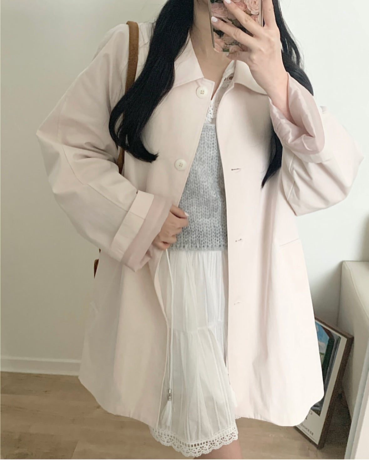 Primrose half trench coat