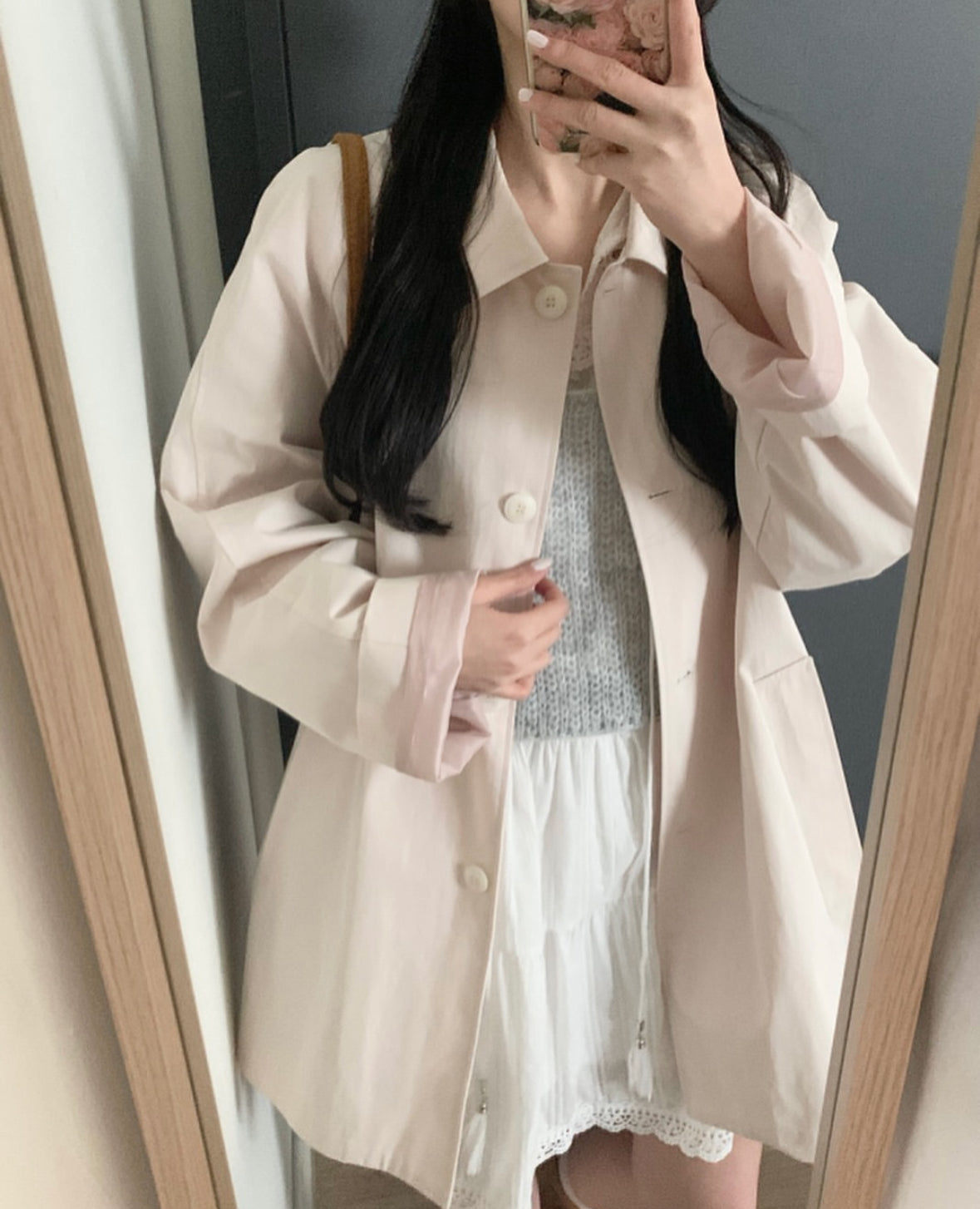 Primrose half trench coat