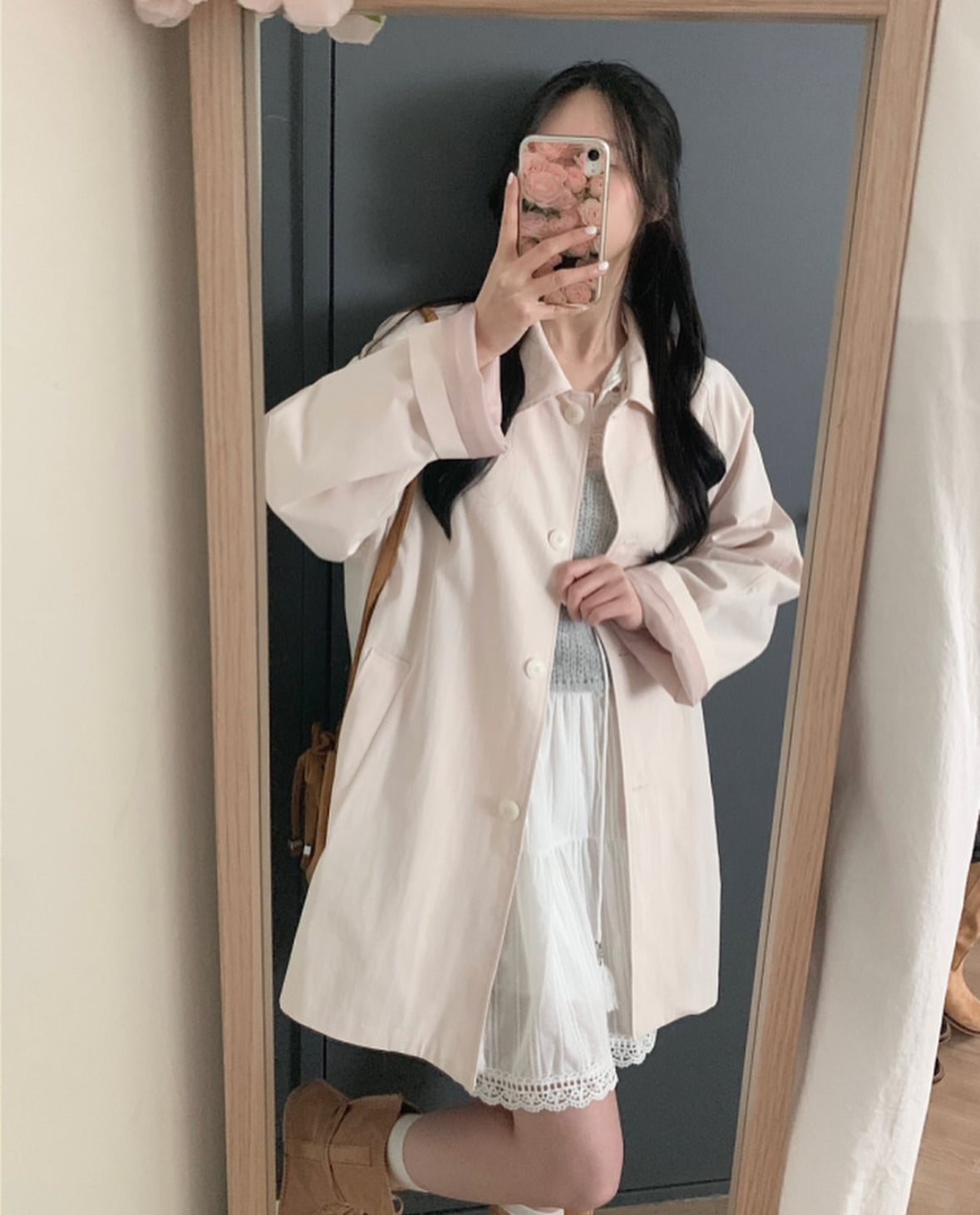 Primrose half trench coat