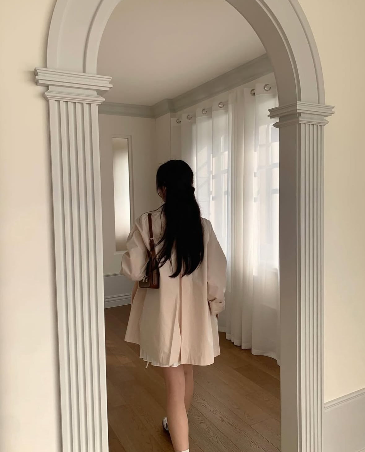 Primrose half trench coat