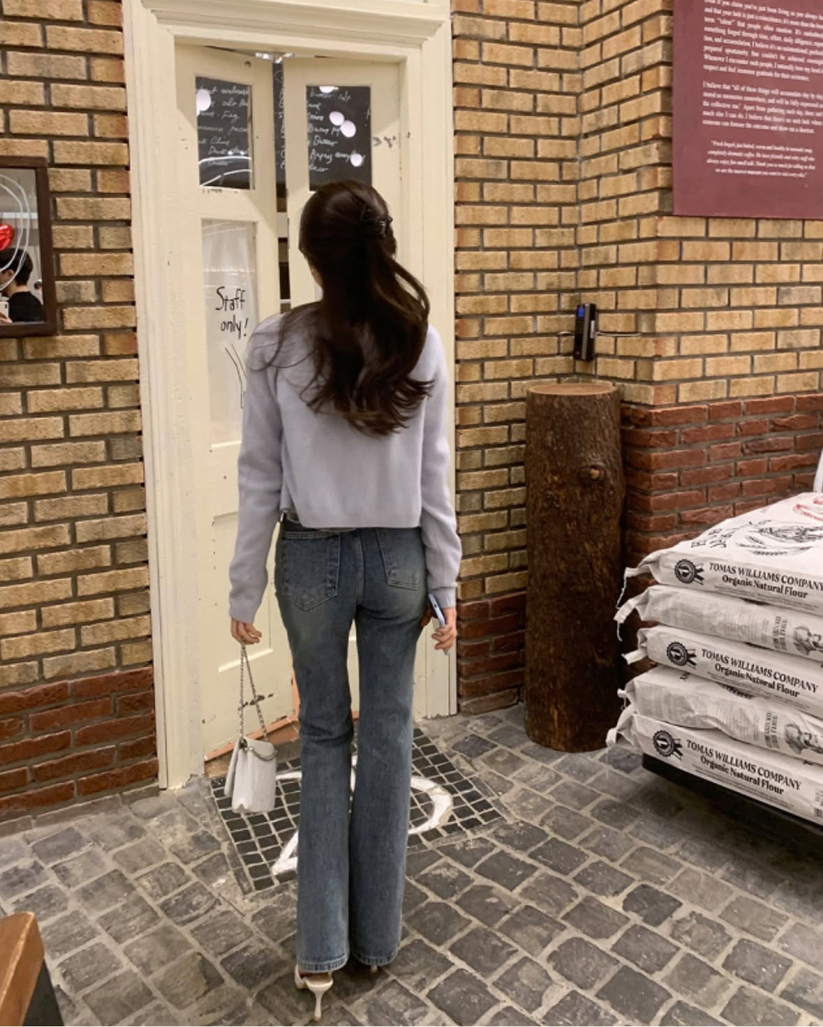 100 wool)Ruby pearl cardigan