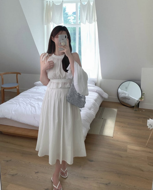 Mui ribbon two-piece set