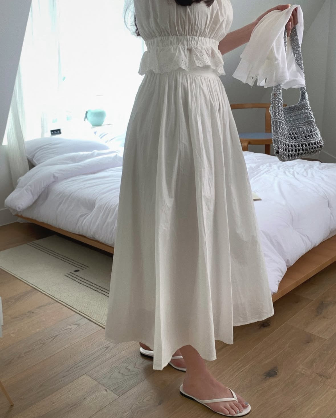 Mui ribbon two-piece set