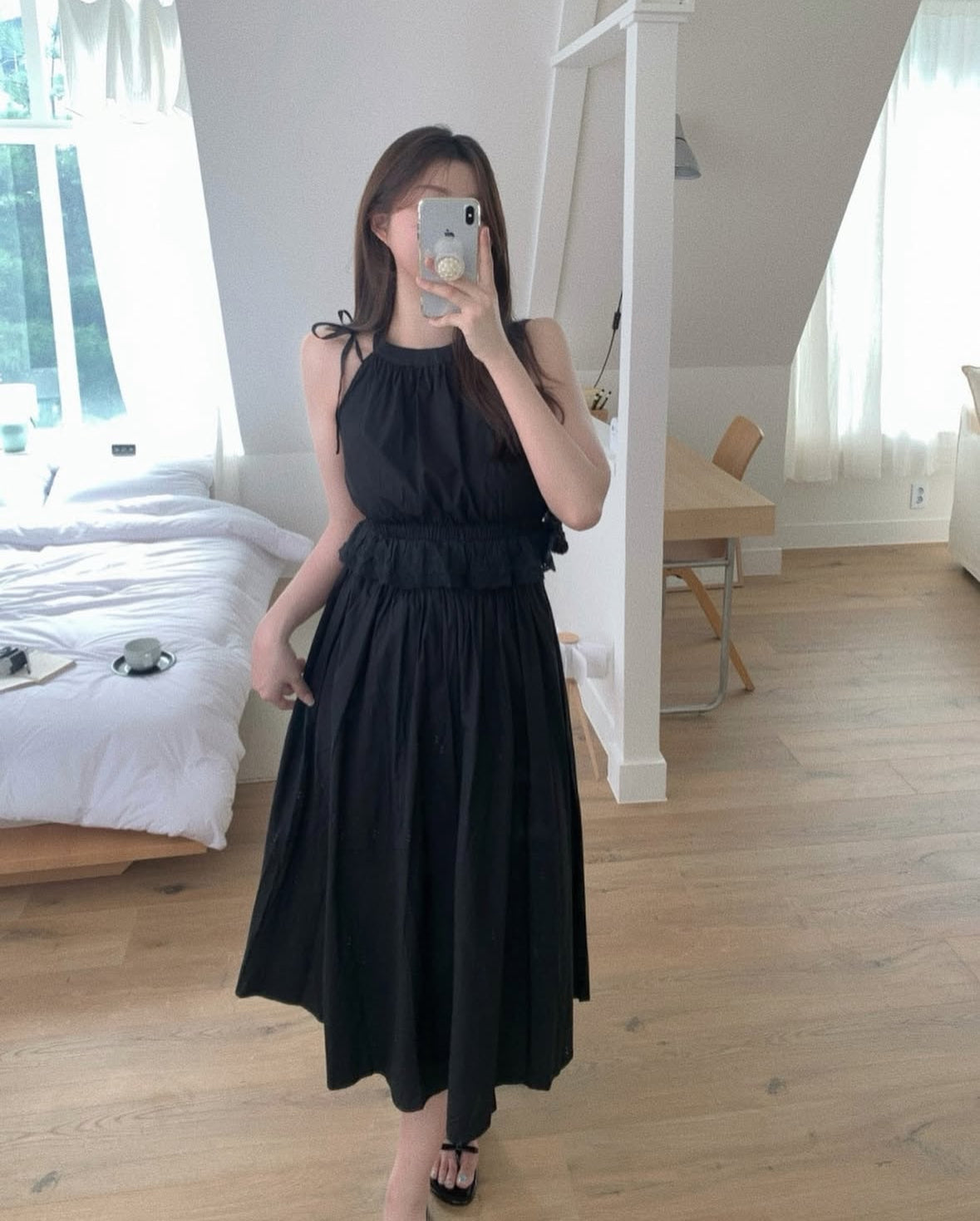 Mui ribbon two-piece set