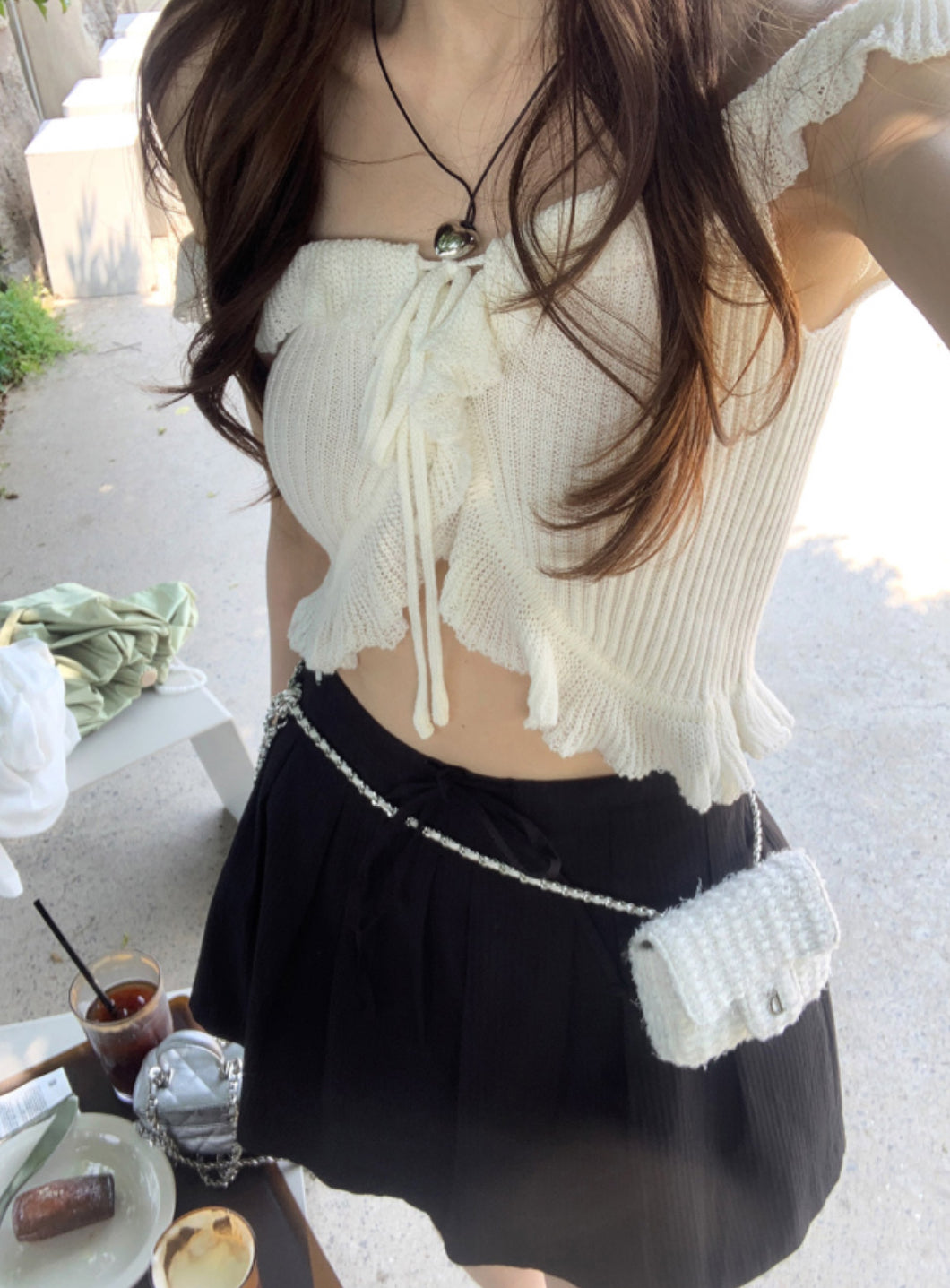 UFO ribbon bustier