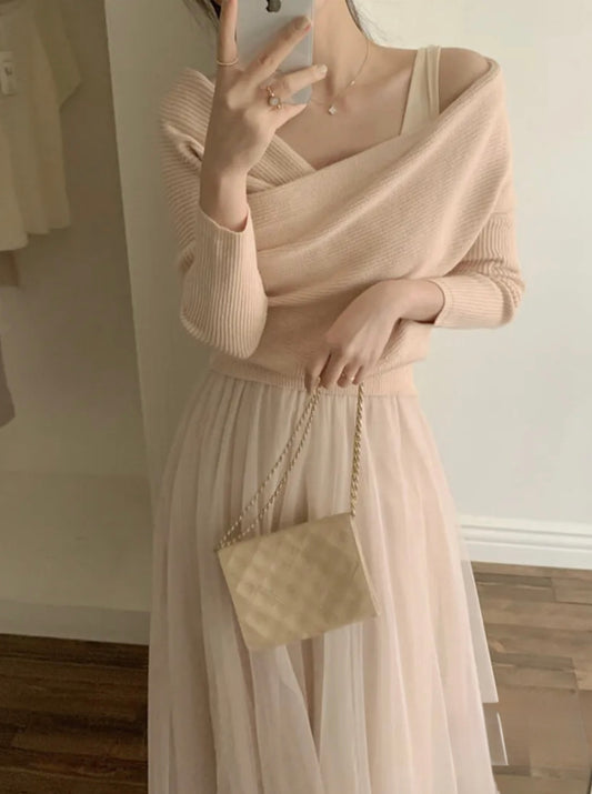 Fall in ballet set(3 colors)