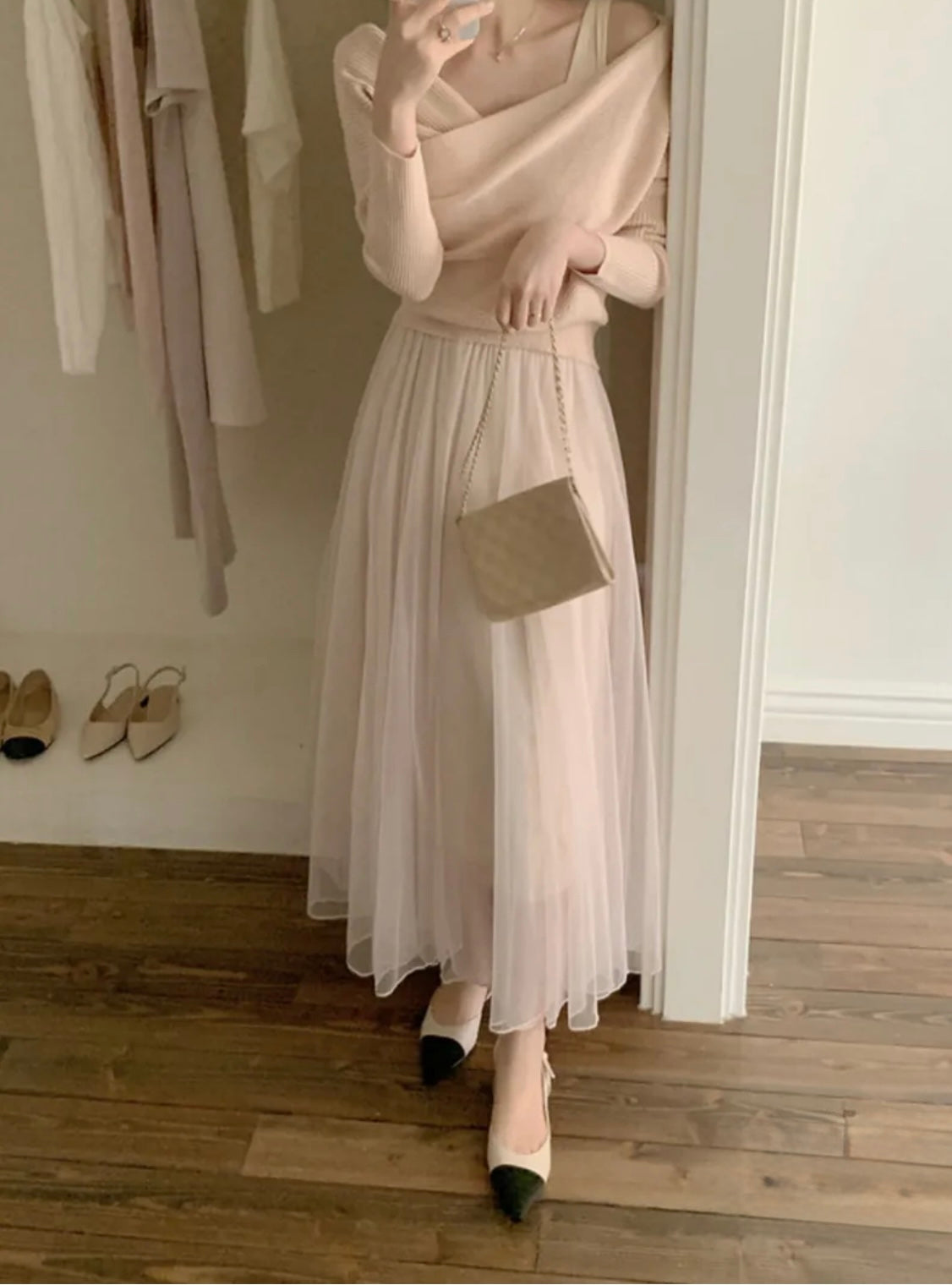 Fall in ballet set(3 colors)
