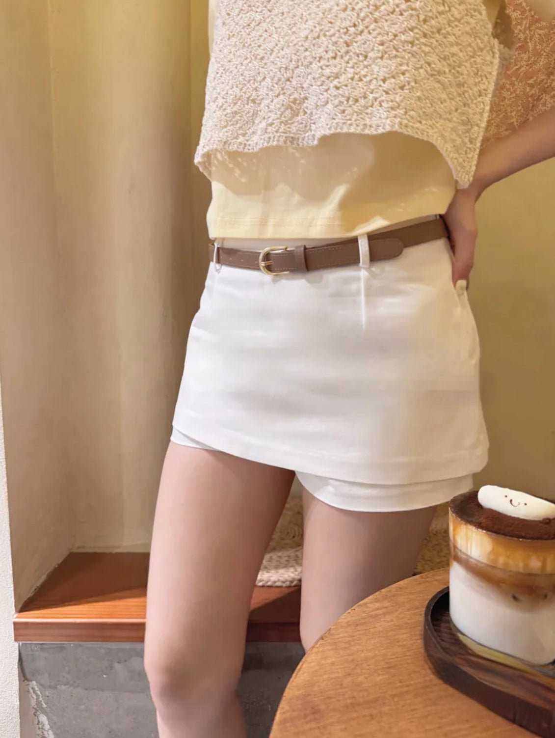 White/black skirt pants(3 colors)
